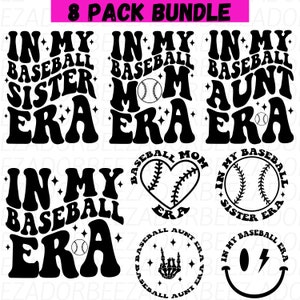 Nella mia era del baseball in formato SVG, nell'era della mia mamma nel baseball, nell'era della sorella del baseball in formato SVG, nell'era della zia del baseball png, nell'università di baseball png, nella maglietta da baseball png.