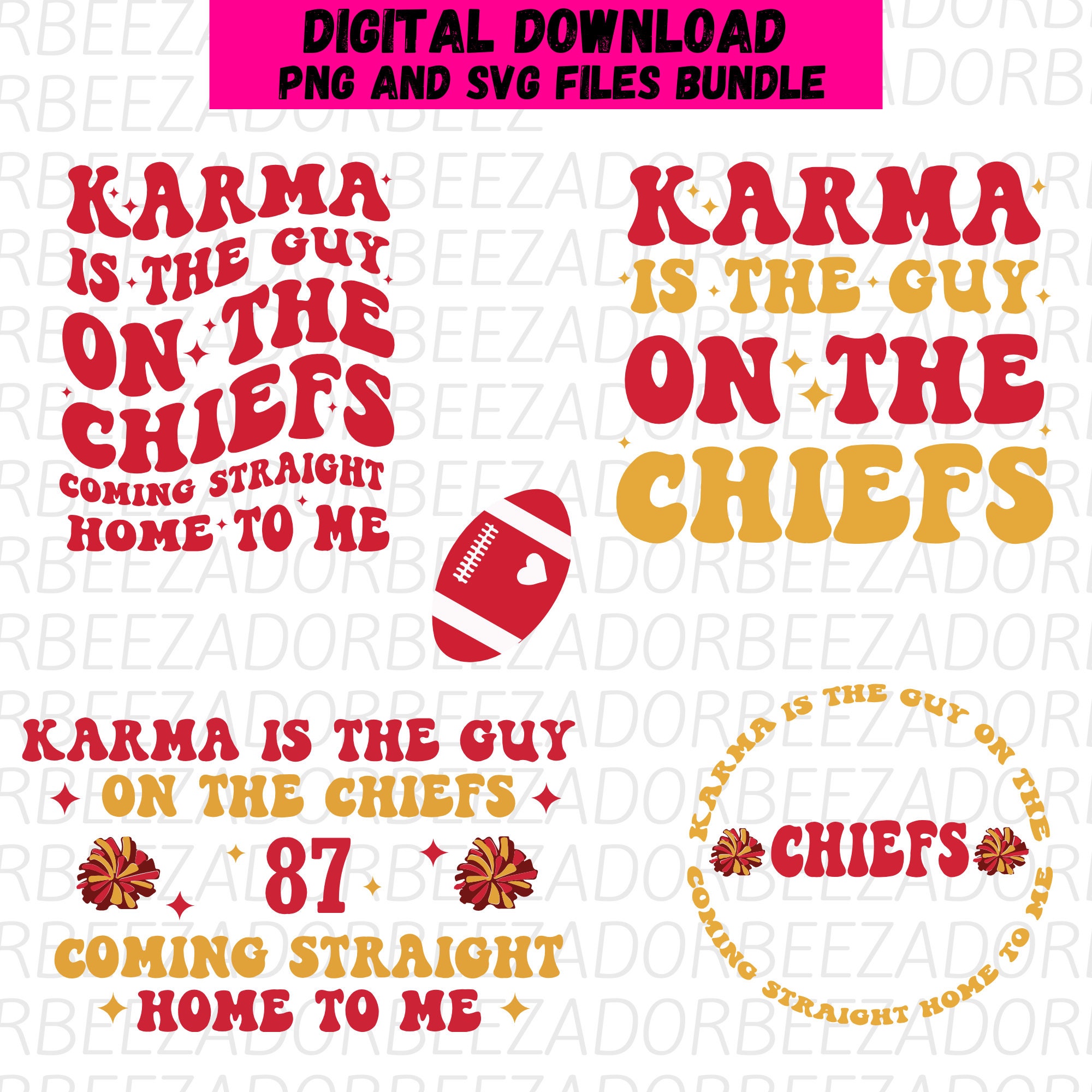 Retro Karma is the Guy on the Chiefs Tshirt Design Svg, Sports Era Svg ...