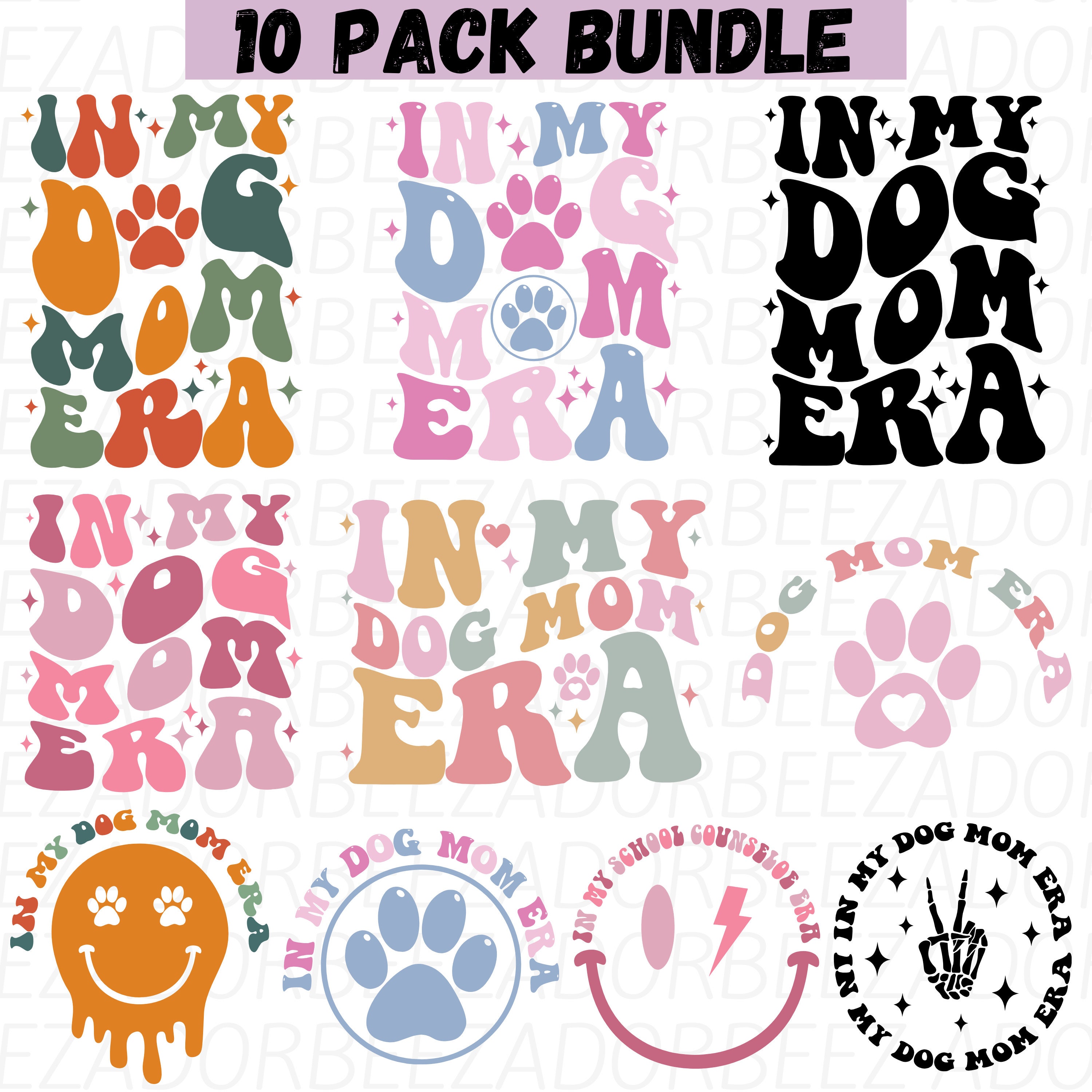 Dog Mom Svg Png Bundle, Retro Groovy Pet Mom Shirt Png, Funny Pet Shirt ...