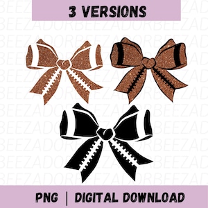 Coquette Bow Football SVG PNG / Touchdown Season Bow PNG svg / Coquette bow illustrazione sport / sublimazione / Bow con punti da football /