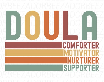 Doula svg, retro doula png sublimatie, groovy shirt, Doula cadeau, Doula cadeau tshirt, verloskundige svg, geboorte werknemer svg png, Doula shirt cadeau.