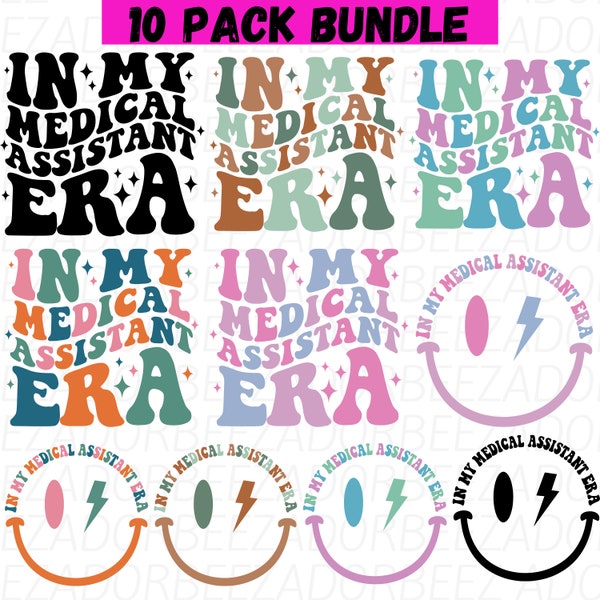 In my medical assistant era svg-png bundle, Retro medical assistant png, medical assistant Sublimation Designs, Medical svg, Healthcare svg.