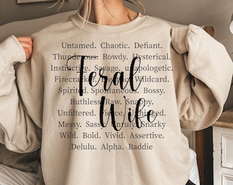 Typografieontwerp van wilde vrouw: png-SVG-clipart (digitale download)