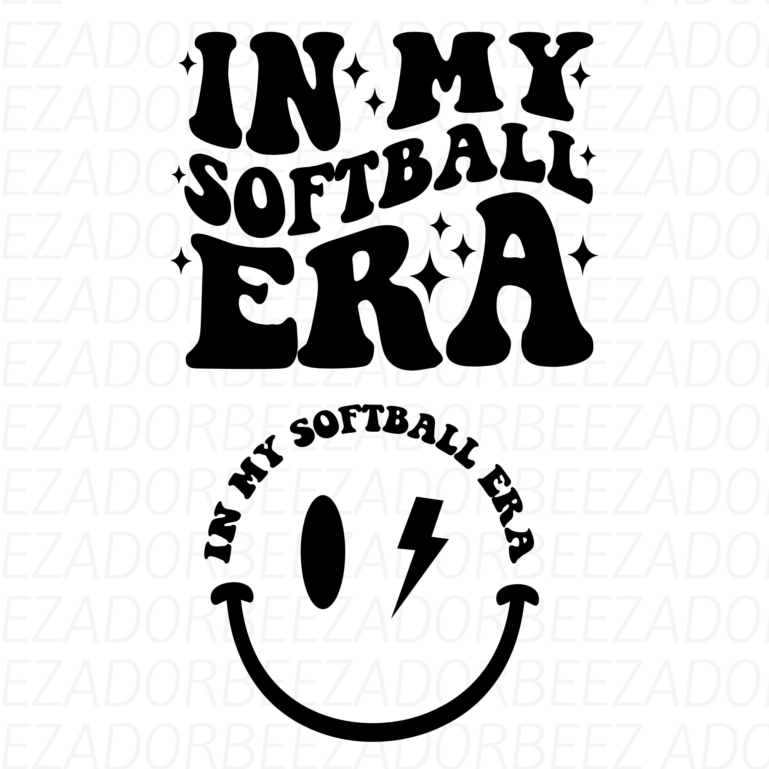 In My Softball Era Svg Bundle, Softball Mom Era Svg Png, Softball