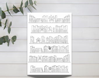 Quran Reading Tracker, Surah Bookshelf Art (Digital Download)