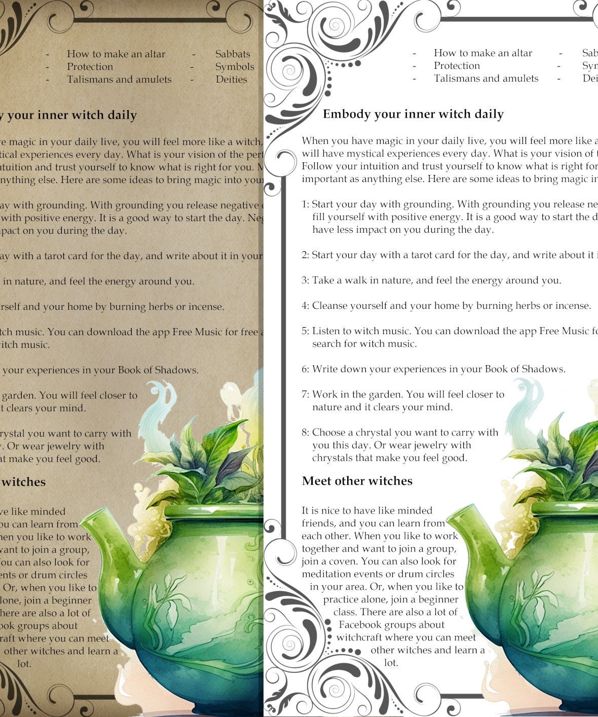 How Do I a Witch BOS Pages 5 Pages With