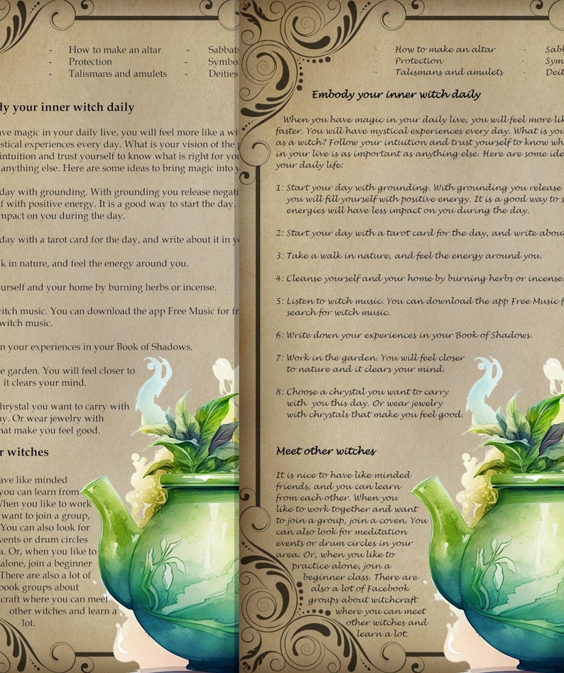 How Do I a Witch BOS Pages 5 Pages With