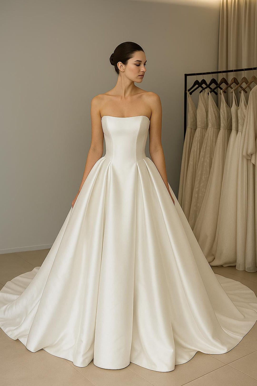 Classic Satin Ballgown Wedding Dress Classic Satin Ballgown Wedding Dress