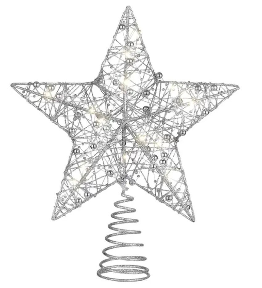 Glitter Christmas Tree Decoration Christmas Decoration LED Star Tree