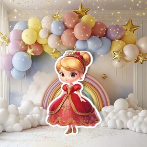 Princess Party PNG: High-Resolution Cutout Image (Digital Download
