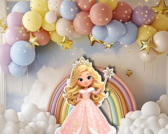 Princess Party Cutout: High-Resolution PNG Image (Digital Download