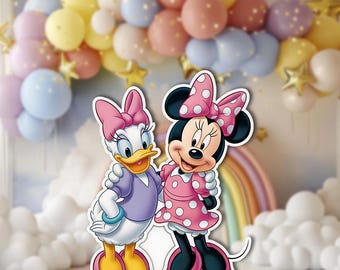 Minnie Mouse & Daisy Duck PNG | Birthday Party Decoration (Digital Download)