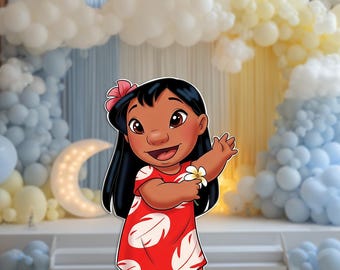Lilo Cutout: Party Decoration Stand Up Prop PNG (Digital Download)