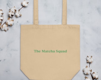 The Matcha Squad Bag Bio-Stoffbeutel Jutebeutel Beutel Green Tea Latte