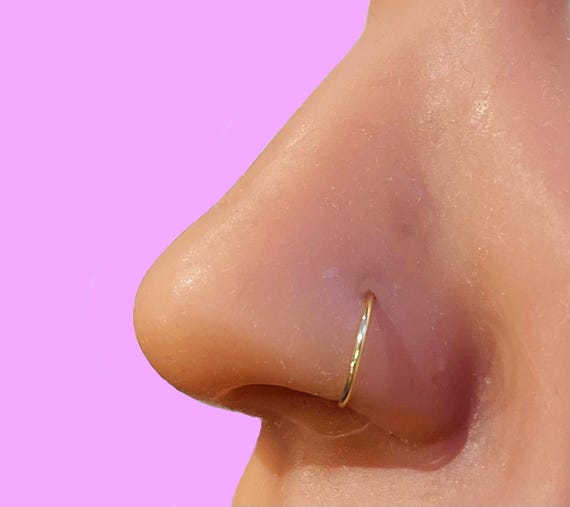 Nose ring 9ct gold discount
