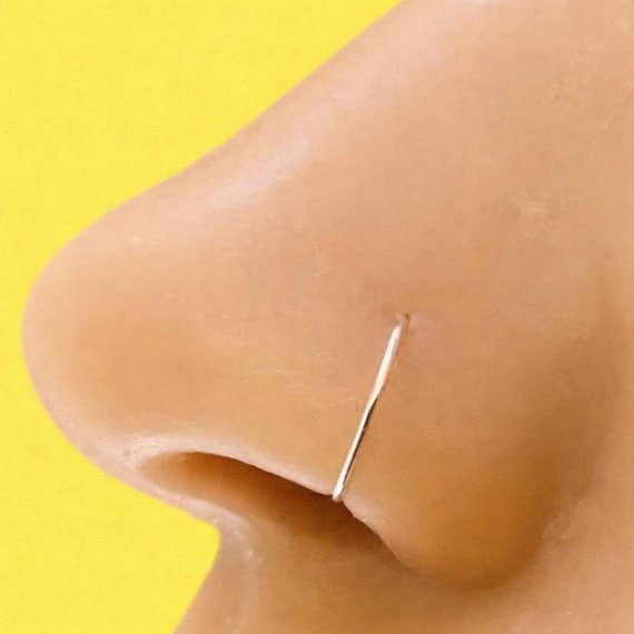 Argentium 940 Silver - Nose Hoop - Seamless Ring - All Sizes - Hand Made to Order