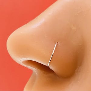 925 Silver Nose Ring Hoop Cartilage Septum - 5mm 6mm 7mm 8mm 9mm 10mm - 0.4mm up to 1.2mm Thick - Hand Made to Order