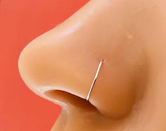 925 Silver - Nose Hoop - Seamless Ring - All Sizes - Hand Made to Order