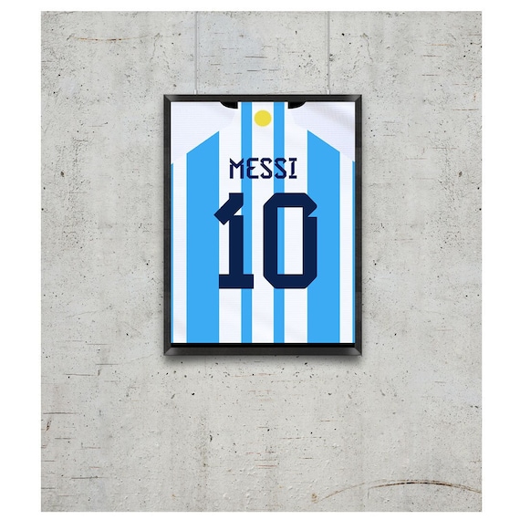 argentina 2022 world cup jersey messi