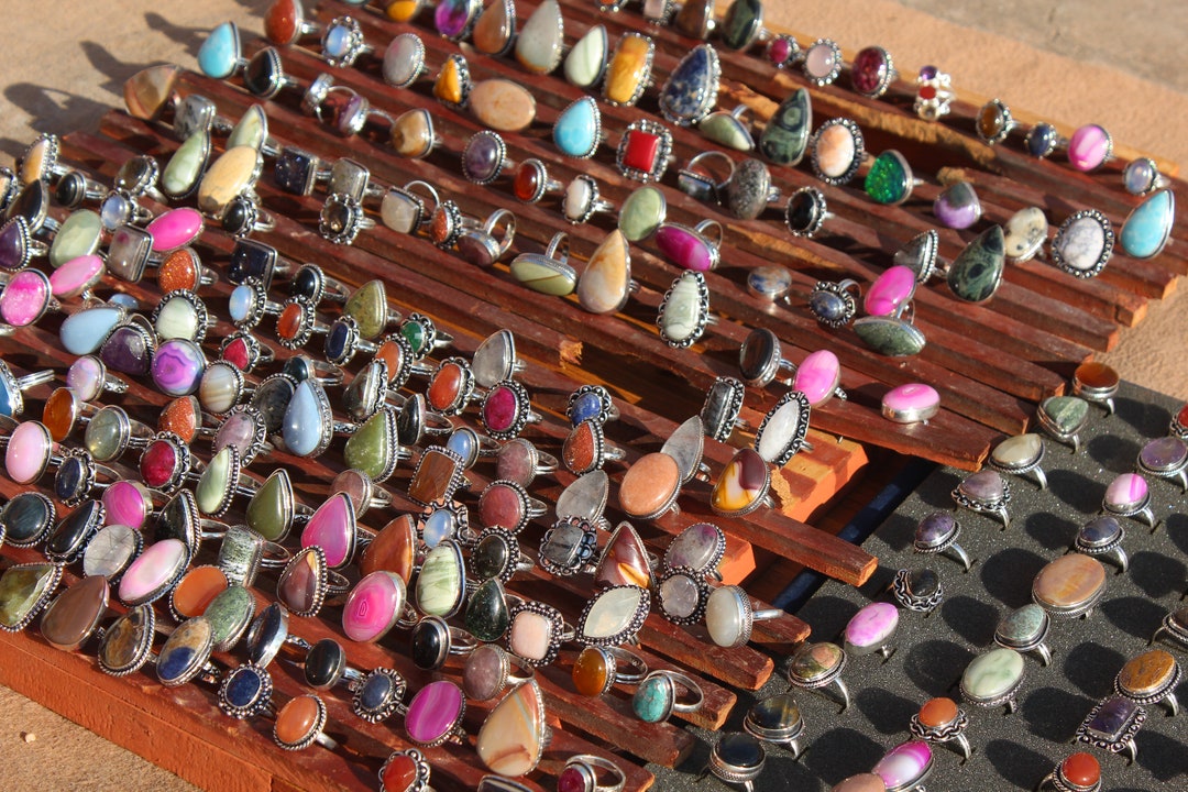 Handmade Gemstone Rings, Every Day Ring, Mystery Pack of Jewelry ...