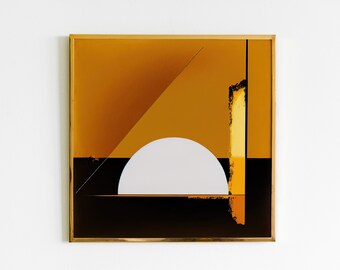Modern Abstract Sunset Wall Art | Modern Japanese Sun Art Print | Contemporary Bold  Bright Abstract Painting | PRINTABLE | DIGITAL DOWNLOAD