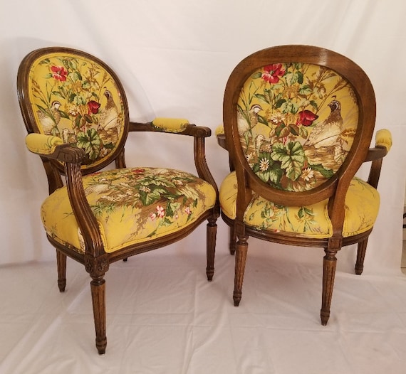 Unique Scalamandre Fabric Balzarotti Paris Antique French Arm Chair Etsy