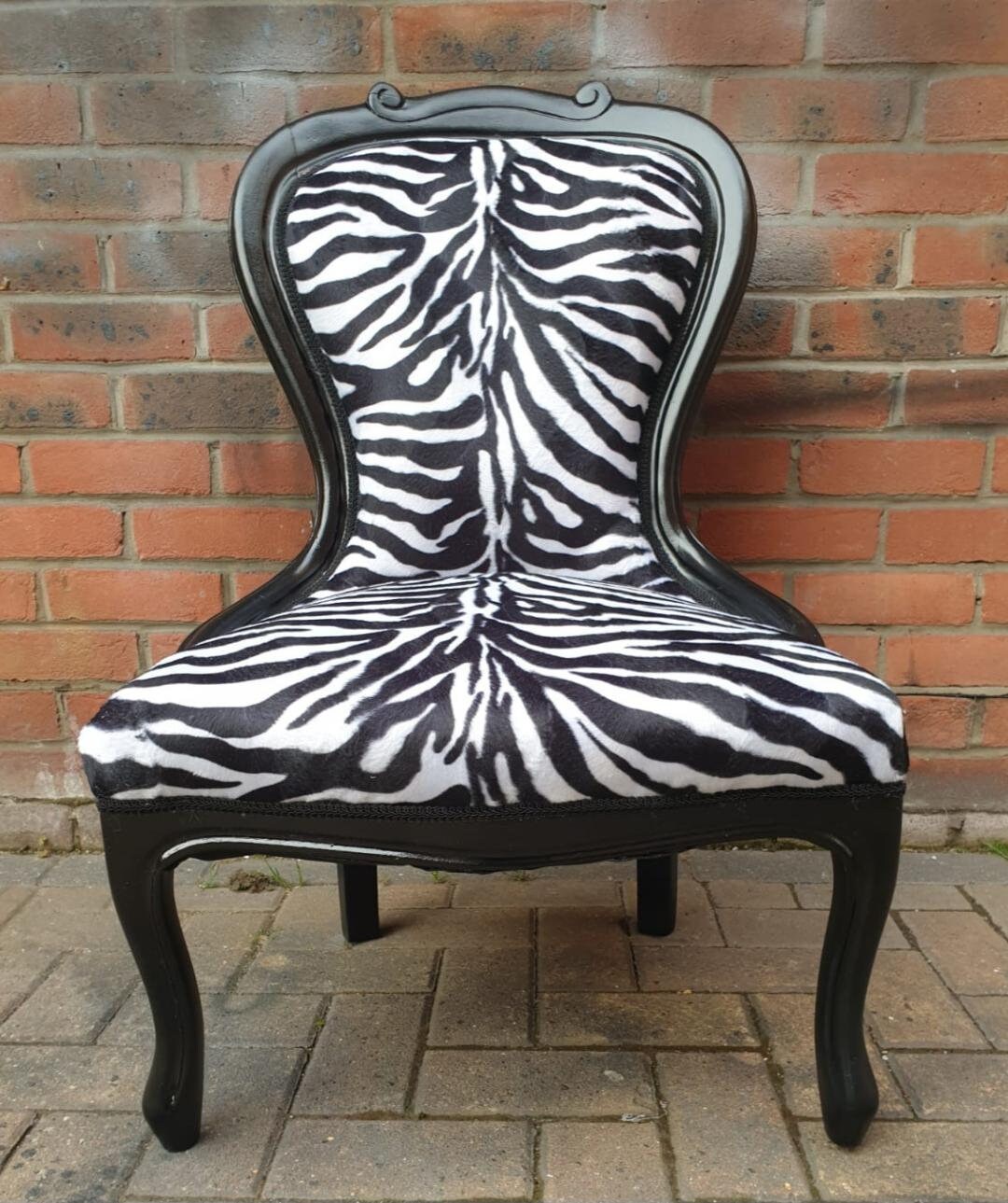 Zebra print chair sales