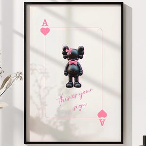 Este es tu cartel motivacional de arte pop moderno, arte callejero minimalista, juguete de diseñador gráfico, decoración del hogar, cita poderosa, regalo de inauguración de la casa