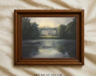 Pemberley Estate Art Print: Jane Austen Pride and Prejudice Inspired