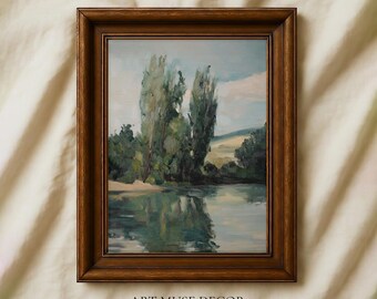 French Countryside Print: Vintage Farmhouse Wall Art, Cottagecore Home Decor