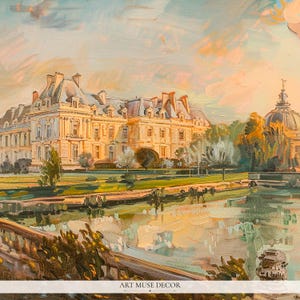 French Château Art Print: Versailles Fine Art Home Decor image 2