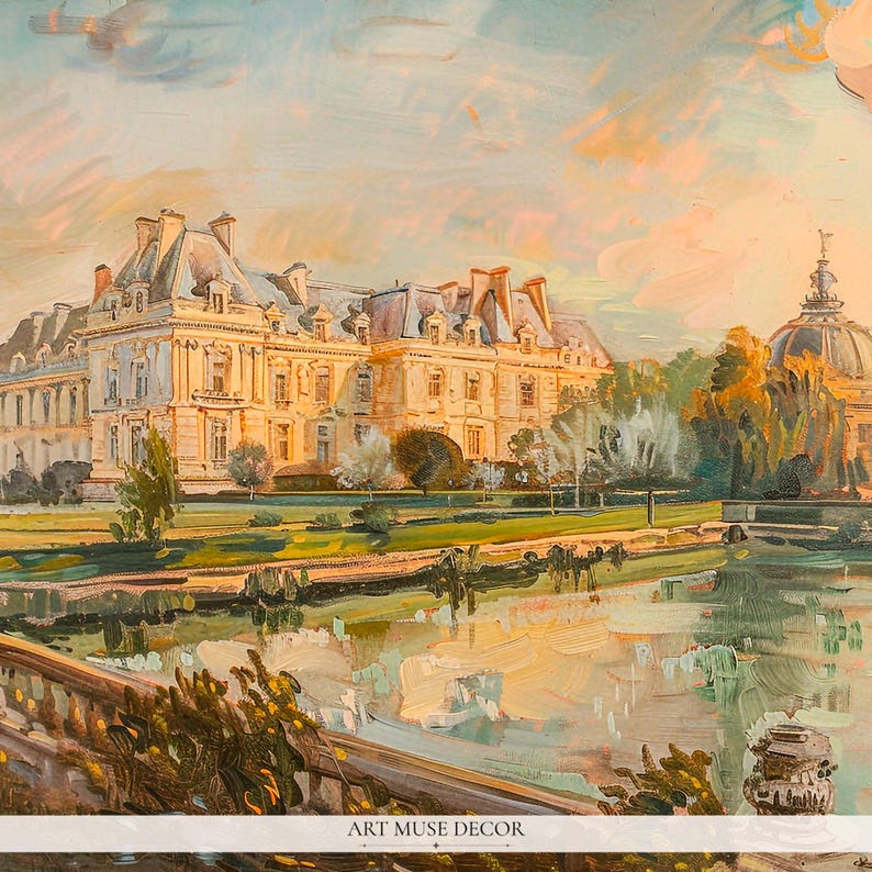 French Château Art Print: Versailles Fine Art Home Decor image 2