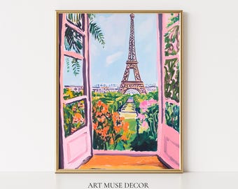 Henri Matisse-print Eiffeltoren: abstract woondecoratie in fauvistische stijl