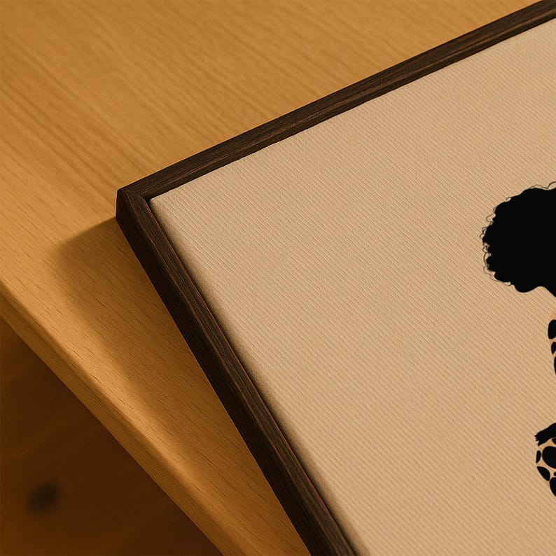 Boho Friends Afro Painting Print: Ethnic Fashion Art, Abstract Afrocentric Home Decor image 7