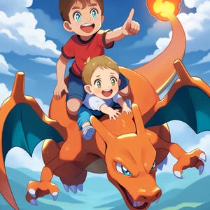Custom Pokémon Art Commission - Portrait, Personalized, Cute, Cool, Anime Styled - Digital
