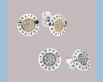 Pendientes Pandora Sparkling Stud, Pendientes Pandora Plata de Ley S925, Compatible con Pandora, Pendientes Charm, Regalo para ella