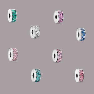Stopper Spacer Clip Charm. Supplied with free Velvet Pouch. Stopper Charm Fits all European Bracelets image 4