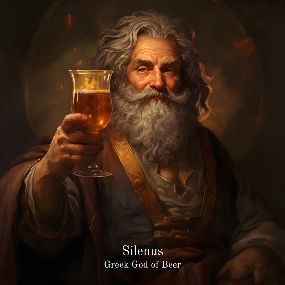 Silenus the Greek God of Beer digital Download Great Wall Etsy
