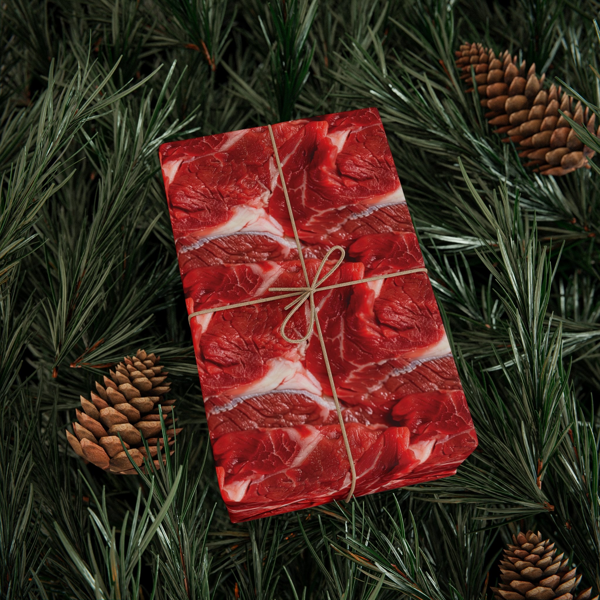 Raw Meat Wrapping Paper Novelty & Gag Gift Wrap Themed Gift Wrap