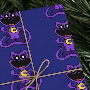 CatNap Gift Wrapping Paper - Horror Wrapping Paper- Poppy Playtime Gift Wrap- Video Game Wrapping Paper- Scary Wrapping Paper