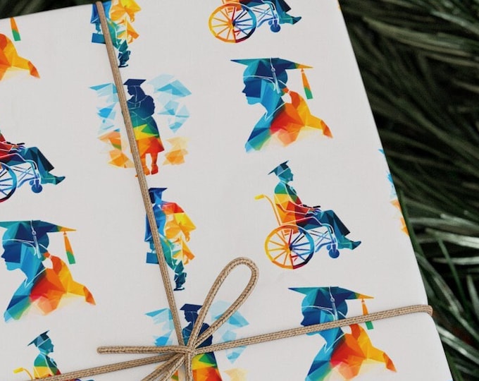 Featured listing image: Inclusive Graduation Wrapping Paper - Gift Wrap for Graduating Seniors!