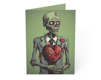 Funny Zombie Valentine's Day Card for Him or for Her- My Undying Love for You...