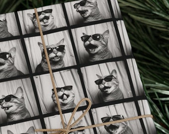 Cats in Sunglasses Wrapping Paper - Cat Gift Wrap - Pet Gift Wrap - Perfect for Cat Lovers, for All Occasions