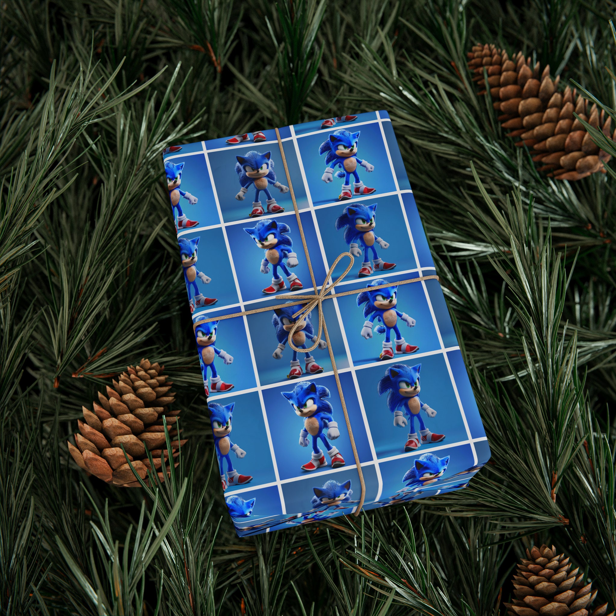 Sonic the Hedgehog Wrapping Paper Kids' Birthday Gift Wrap Vibrant