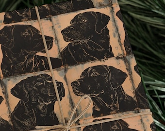 Black Labrador Retriever Wrapping Paper - Dog Gift Wrap - Pet Gift Wrap - Perfect Gift Wrap for Lab Lovers & Dog Enthusiasts