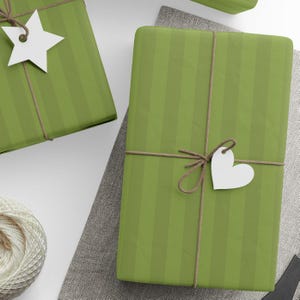 Green Wrapping Papers Green Gift Wrap for Weddings Birthdays Luxurious ...