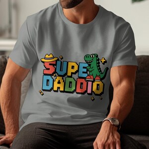 Super Daddio PNG, Fathers Day Gift, Fathers Day Gift From Kids, Fathers Day 2025, Gamer Family, Super Mario png, Super Daddio Gift,Super Dad