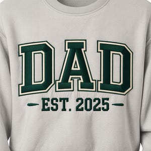 Father&#39;s Day PNG Art, &quot;DAD&quot; and &quot;EST. 2025&quot; Design, New Dad Png, Dad Gift, Daddy Est Year Shirt, Gift For New Dad, Father&#39;s Day Gift,Dad Png