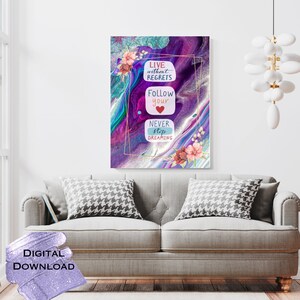 Elevate your space with our digital motivational prints. Our printable wall art will remind you to stay focused on your goals.