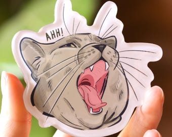 Ahh! Cat Magnet | Epoxy magnet